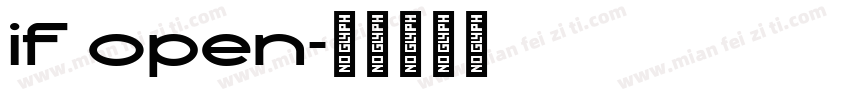 if open字体转换